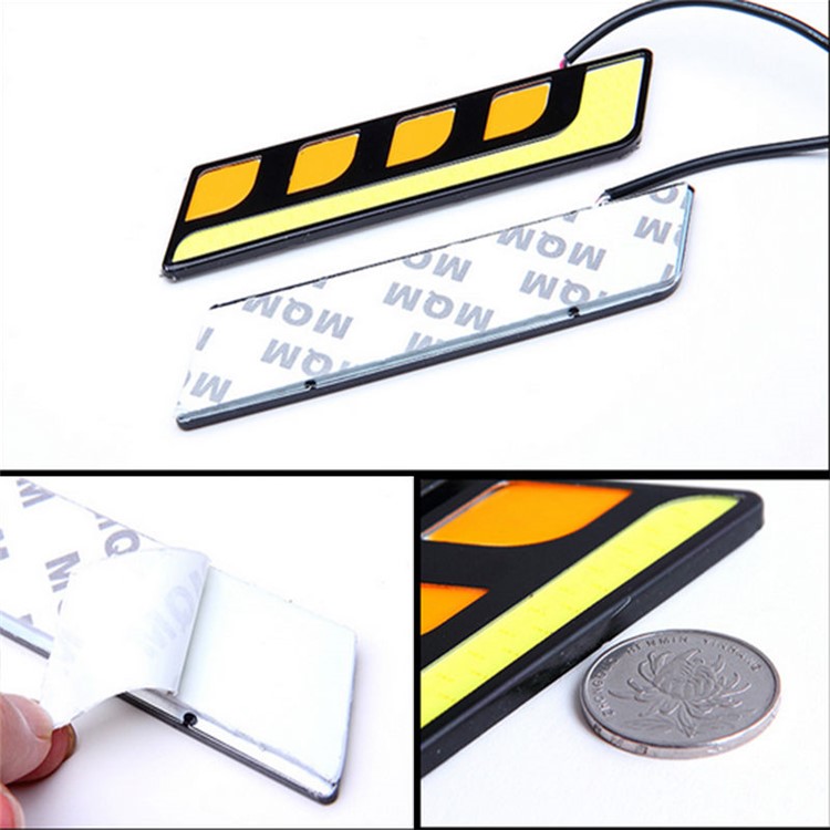 2Pcs/Set 12V Waterproof Car COB LED Light DRL Driving Daytime Running Lamp Fog Light-7