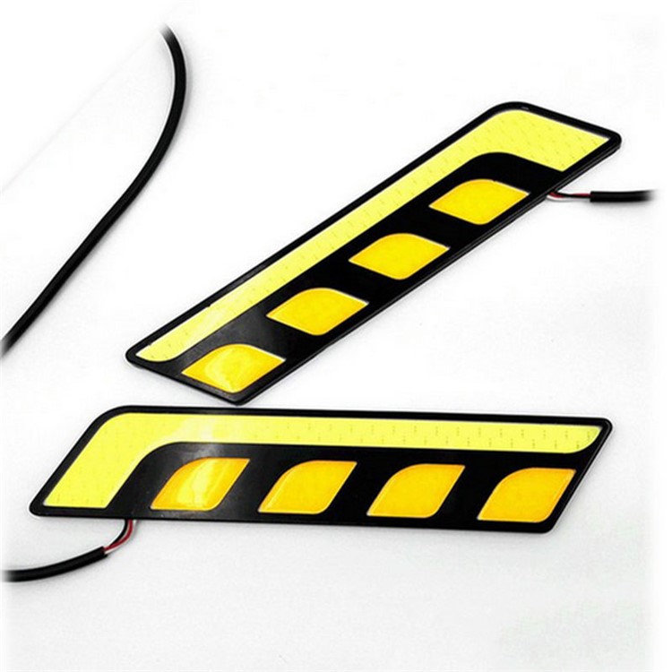 2Pcs/Set 12V Waterproof Car COB LED Light DRL Driving Daytime Running Lamp Fog Light-8