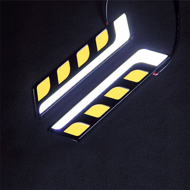 2Pcs/Set 12V Waterproof Car COB LED Light DRL Driving Daytime Running Lamp Fog Light-9