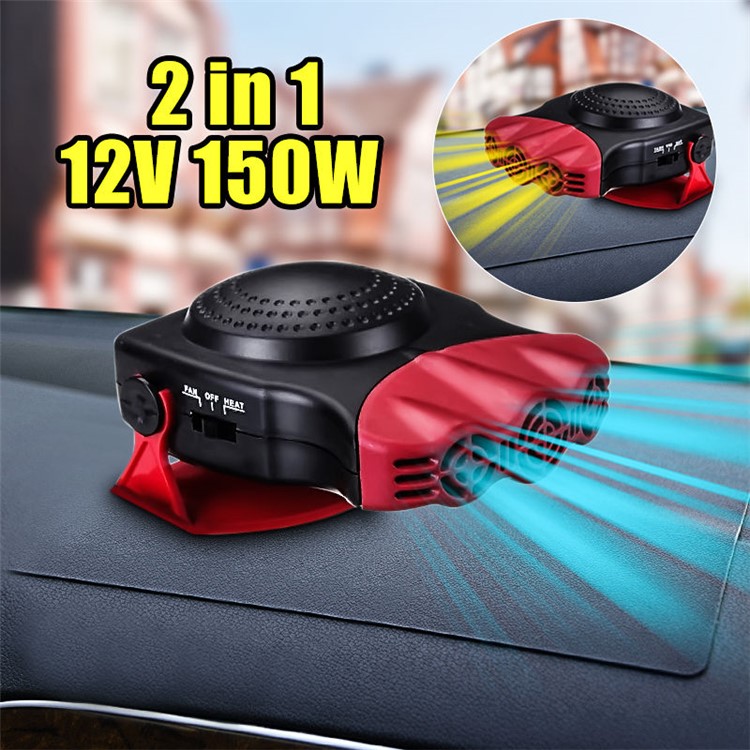 12V ABS Car Truck Auto Heater Windshield Defroster Window Demister Cooling Fan-2
