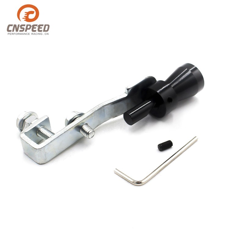 Car Exhaust Pipe Blow-off Valve Simulator Turbo Sound Whistle - Black-1