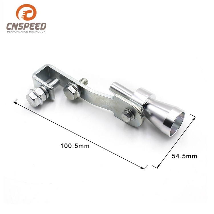 Car Turbo Sound Whistle Car Exhaust Pipe Blow-off Valve Simulator - Silver Color-2
