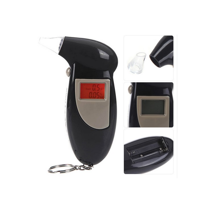 Digital LCD Alcohol Breath Analyzer Breathalyzer Tester Detector Test with Key Chain-5