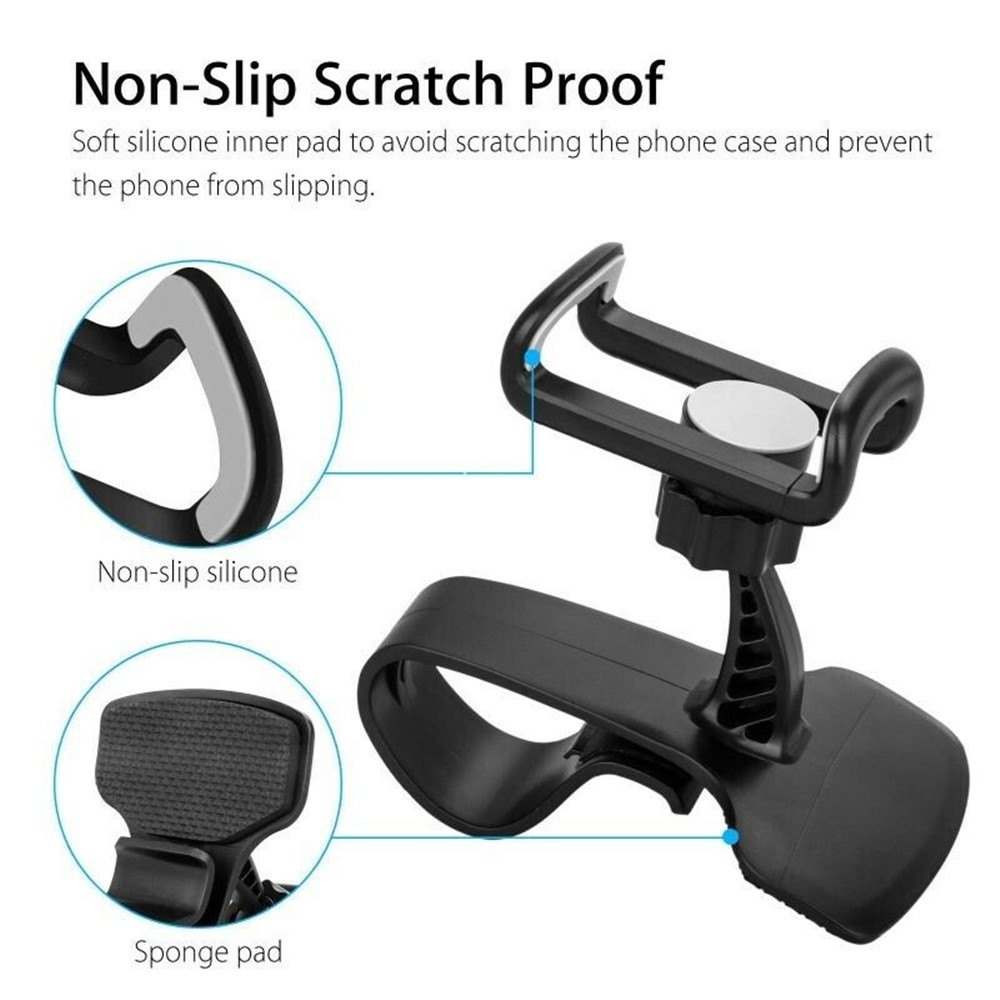 Car Dashboard 360 Degree Rotatable Mobile Phone Holder Stand-6