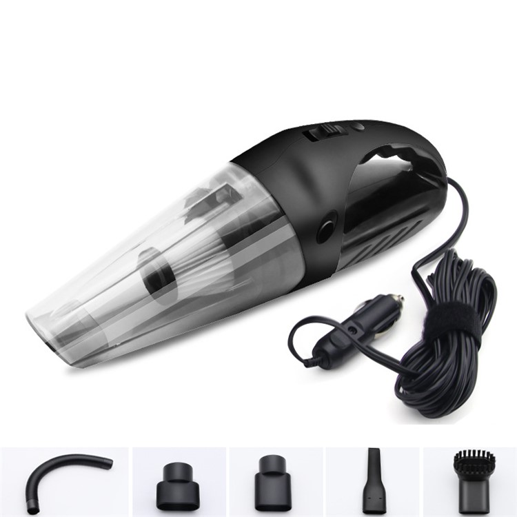 Handheld Powerful Car Vacuum Cleaner Wet and Dry Use - Black