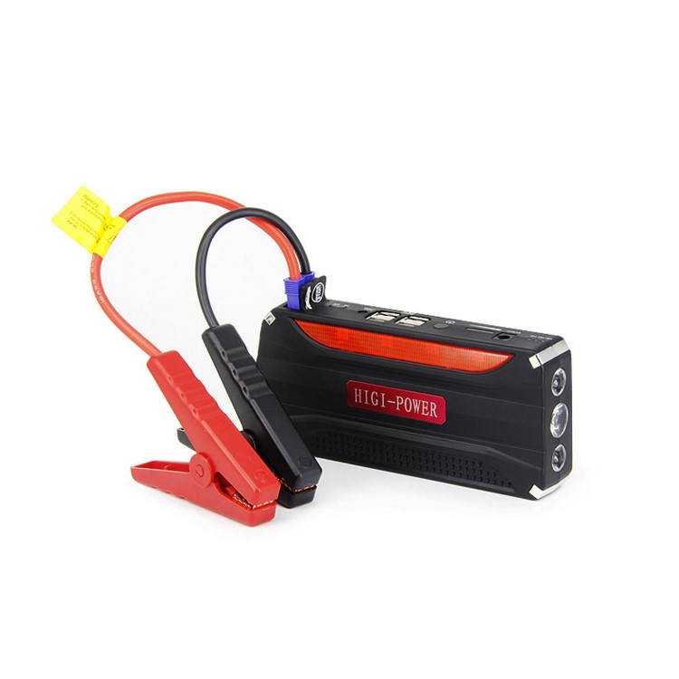 CY-16 12000mAh Emergency Car Jump Starter 4-USB Power Bank with Flashlight Survival Hammer - EU Plug-3