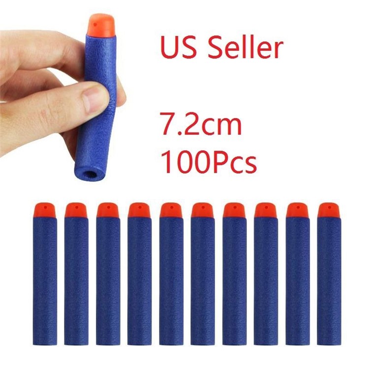 100PCS/Set Blue Refill Bullet Darts for Nerf N-strike Elite Series Blasters Toy Gun-10