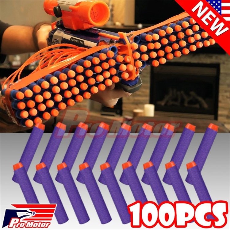 100PCS/Set Blue Refill Bullet Darts for Nerf N-strike Elite Series Blasters Toy Gun-3