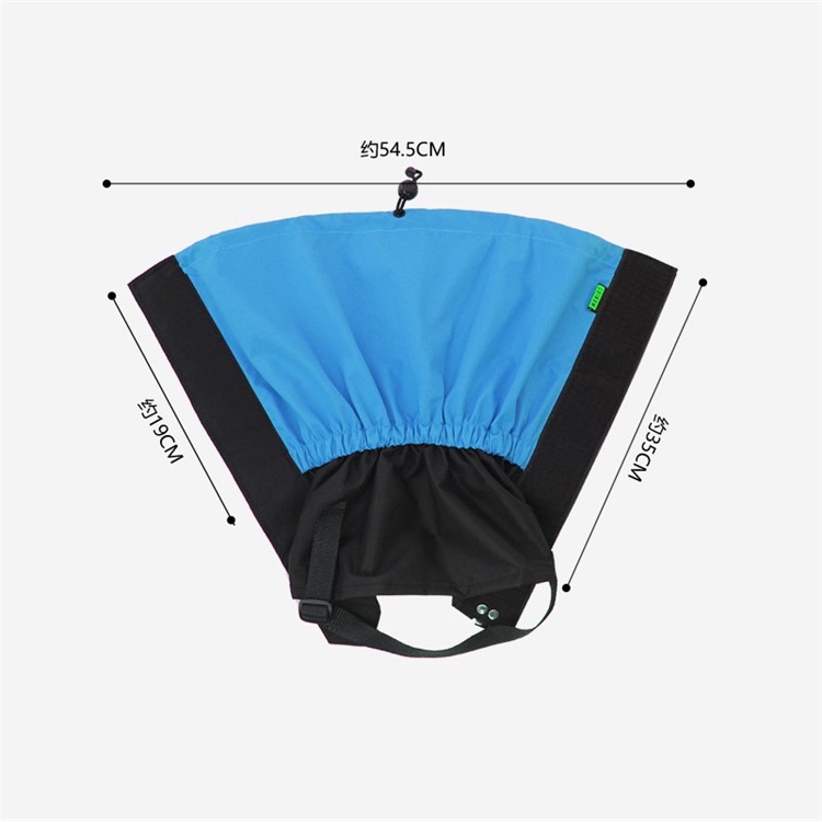 1 Pair Outdoor Gaiters Windproof Water Resistant Leg Protection Cover Wraps Wear - Baby Blue-2