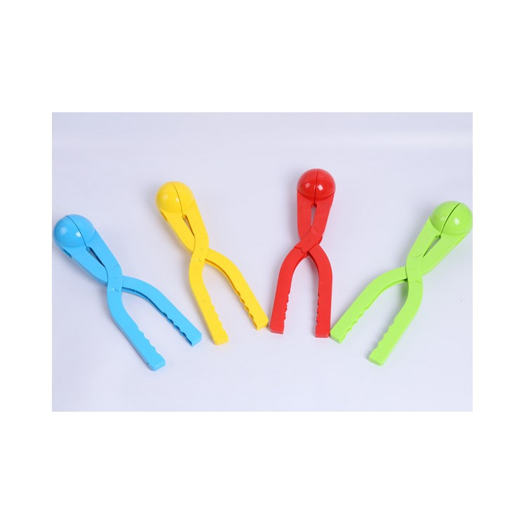 Outdoor Sports Toy Kids Fun Snow Scoop Maker Clip Snow Ball Maker Sand Mold Tool - Yellow-3