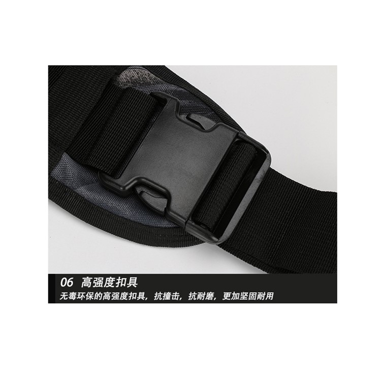 Outdoor Sport Nylon Military Tactical Sling Single Shoulder Bag - CP Camo-16