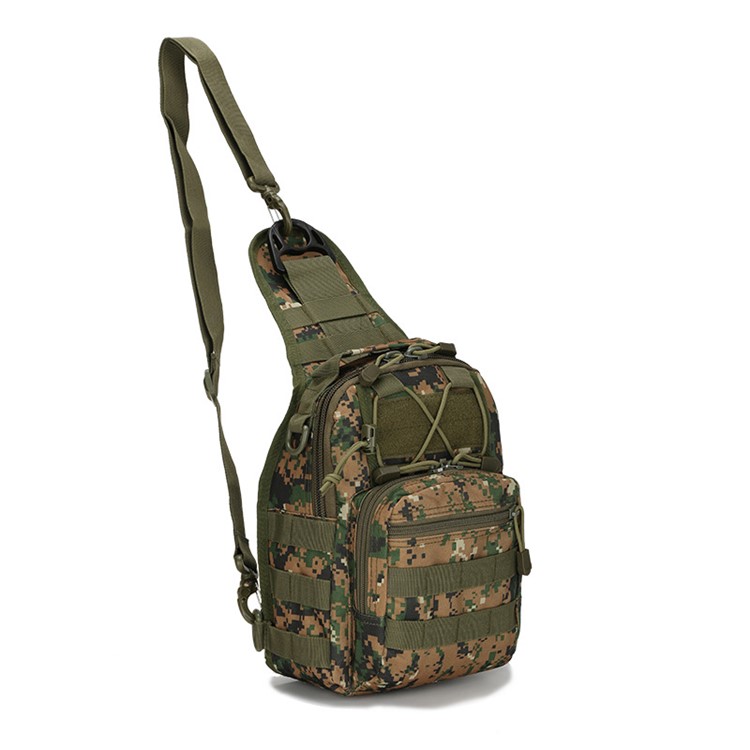 Outdoor Sport Nylon Military Tactical Sling Single Shoulder Bag - CP Camo-22