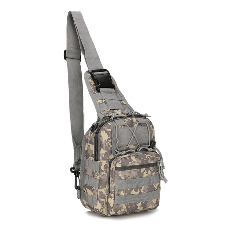 Outdoor Sport Nylon Military Tactical Sling Single Shoulder Bag - CP Camo-25