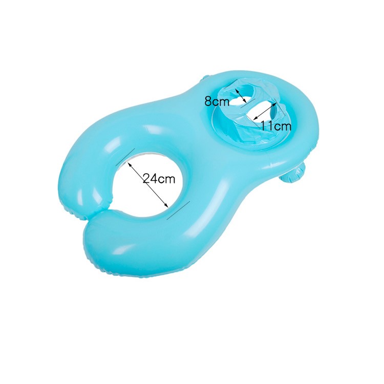 Multi-Functional 3-in-1 Parent and Child PVC Inflatable Swim Ring for Baby and Parent with Sunshade-4