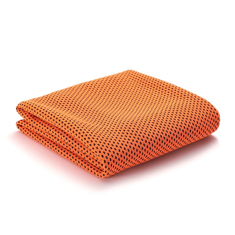 Two-layer Summer Running Instant Cooling Towel Cooling Towel Sports Cold Towel - Orange-1