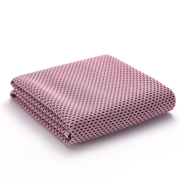 Two-layer Summer Running Instant Cooling Towel Cooling Towel Sports Cold Towel - Pink-1