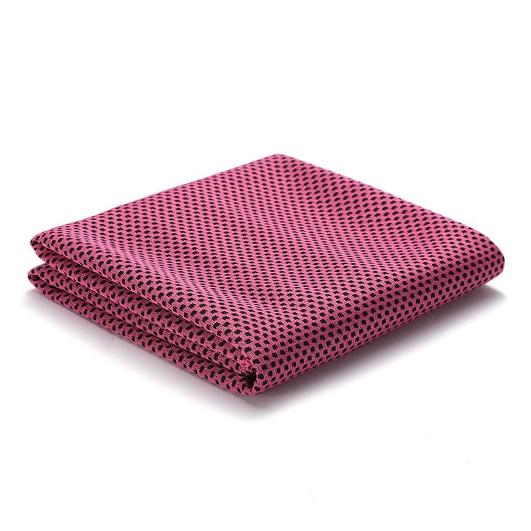 Two-layer Summer Running Instant Cooling Towel Cooling Towel Sports Cold Towel - Rose-1