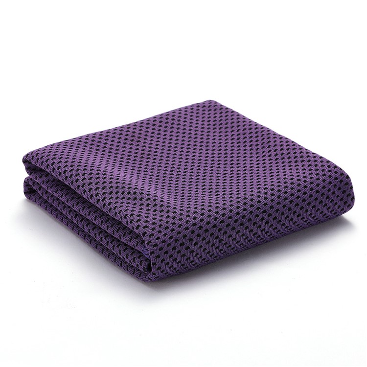 Two-layer Summer Running Instant Cooling Towel Cooling Towel Sports Cold Towel - Purple-1