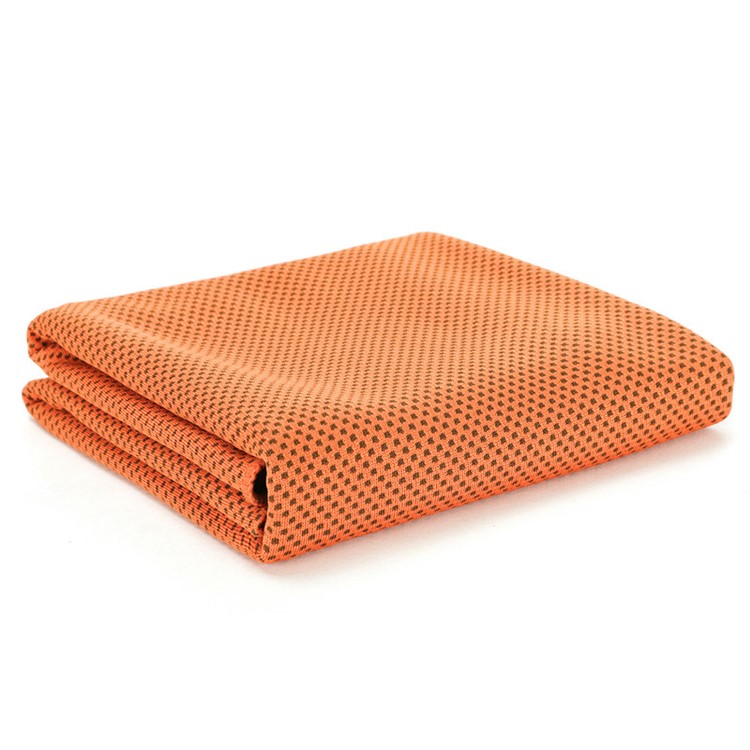 Sommerkühltuch Sportkühltuch Sofortkühlung Schnapptuch (Flaschenverschlussöffnung) - Orange-1