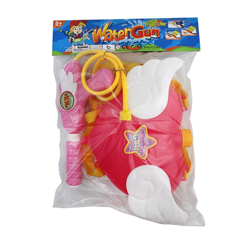 Heart Angel Water Gun Backpack Squirt Pool Toy Soaker Pressure Pump Spray Blaster-6