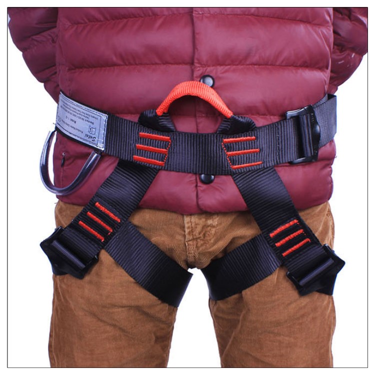 Climbing Harness Safe Seat Belt for Fire Rescue Climbing Rappelling Equipment Half Body Guard Protection-1