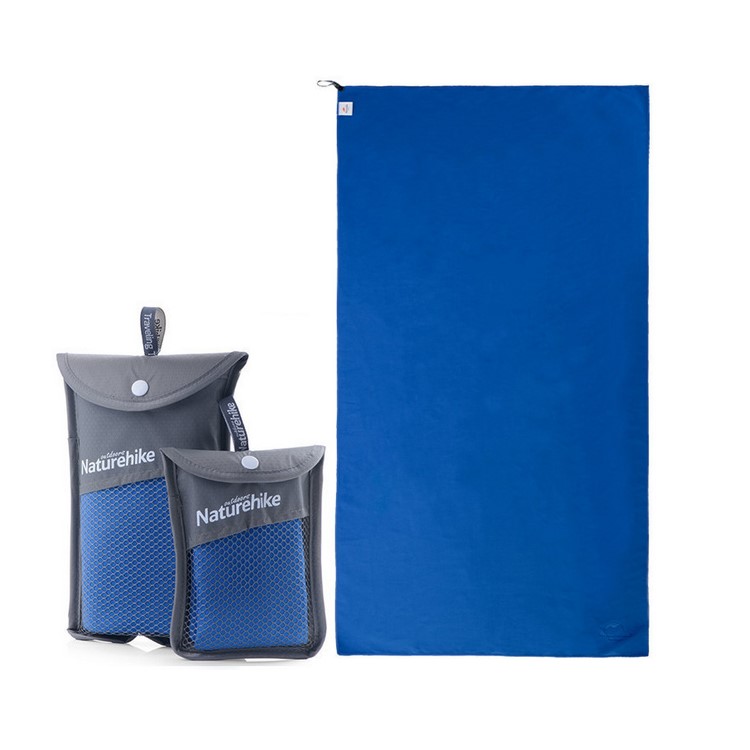 NH Microfiber Antibacterial Fast Drying Towel for Outdoors, 80 x 40cm - Blue-11