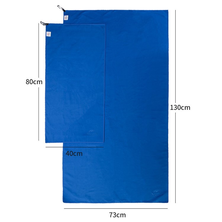 NH Microfiber Antibacterial Fast Drying Towel for Outdoors, 80 x 40cm - Blue-5