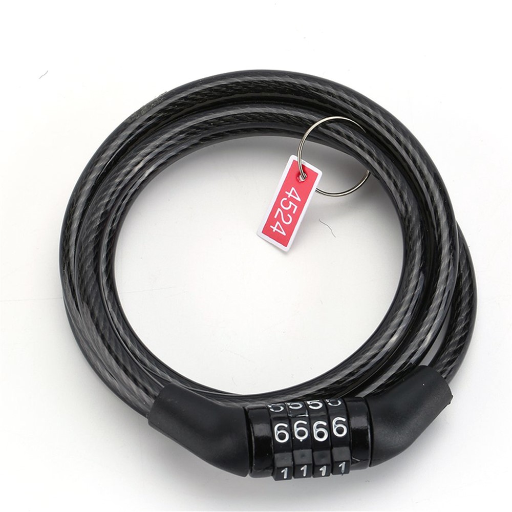 Bicycle Bike Steel Cable Password Lock-3