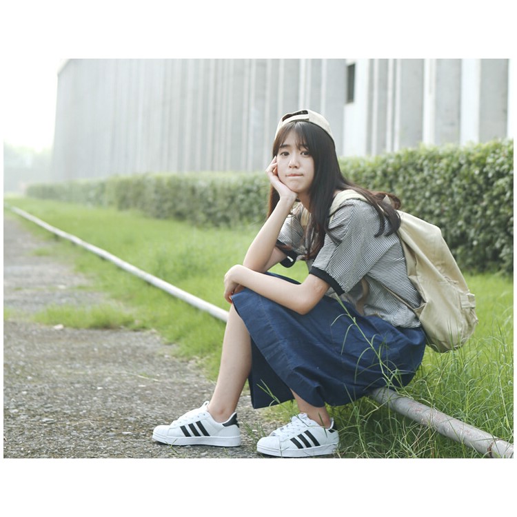 Unisex Classic Pure Color Canvas Causal Bag Fashion Handbags School Backpack Preppy Style for Gift - Khaki-2