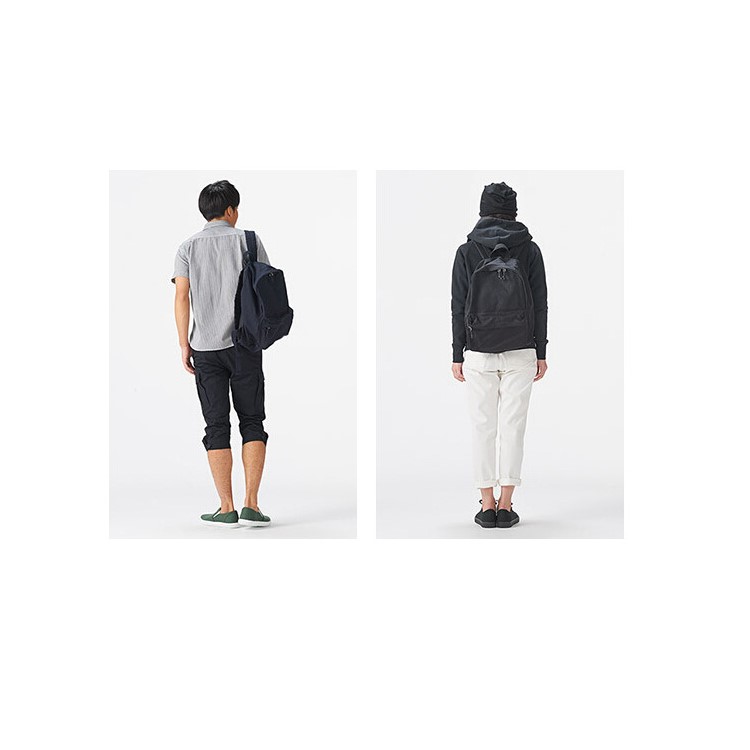 Classic Pure Color Canvas Causal Bag Unisex Fashion Backpack Handbags Schoolbag Preppy Style - Blue-6