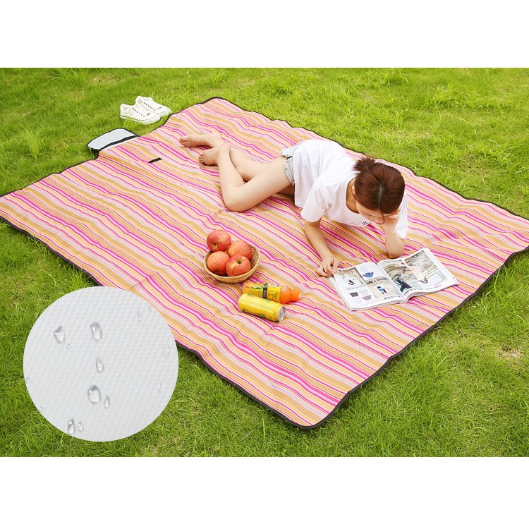 Moisture-proof Beach Mat Outdoor Picnic Blanket Rug Mattress Pad 150x100cm-3