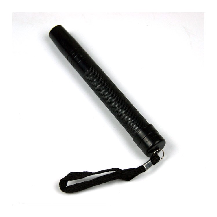 Three-section Telescopic Pole Outdoor Travel Security Stick Self-defence Emergency Escape Tool Retractable Stick - Black-1