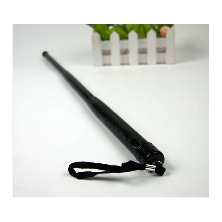 Three-section Telescopic Pole Outdoor Travel Security Stick Self-defence Emergency Escape Tool Retractable Stick - Black-2