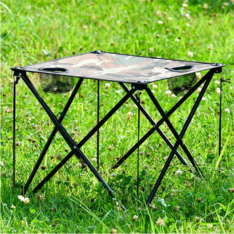 CHANGRUI 3 Sets Outdoor Portable Chairs Table for Fishing Picnic Hiking Camping [One Table Two Chairs]-9