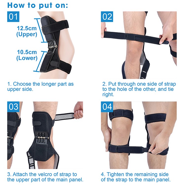 Joint Support Brace Knee Pads Booster Outdoor Squat Hiking Spring-6