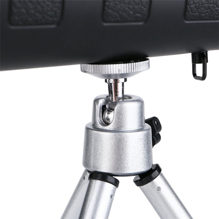 HD 50x60 Zoom Outdoor Monocular Telescope Kit Optics Telescopic Camping Scopes (Telescope + Compass + Spring Phone Clip + Aluminum Alloy Tripod)-7