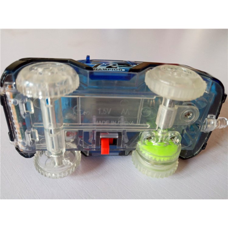 Glow in the Dark Light up LED Racing Veicle Track Toy for Toddlers Gifts - Blue-7