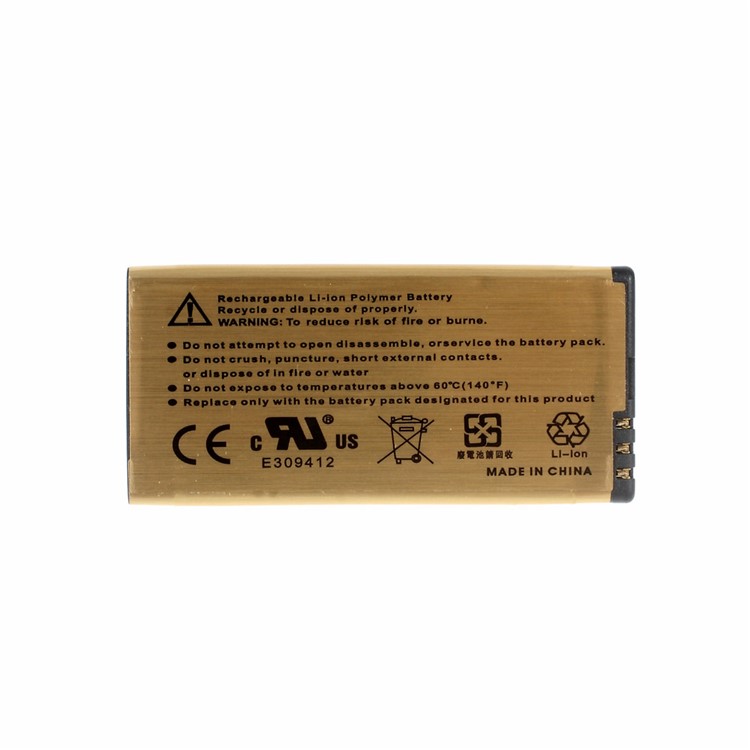 BL-5T 2680mAh Gold Color Rechargeable Li-Polymer Battery for Nokia Lumia 820-2