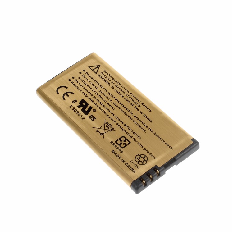 BL-5T 2680mAh Gold Color Rechargeable Li-Polymer Battery for Nokia Lumia 820-4