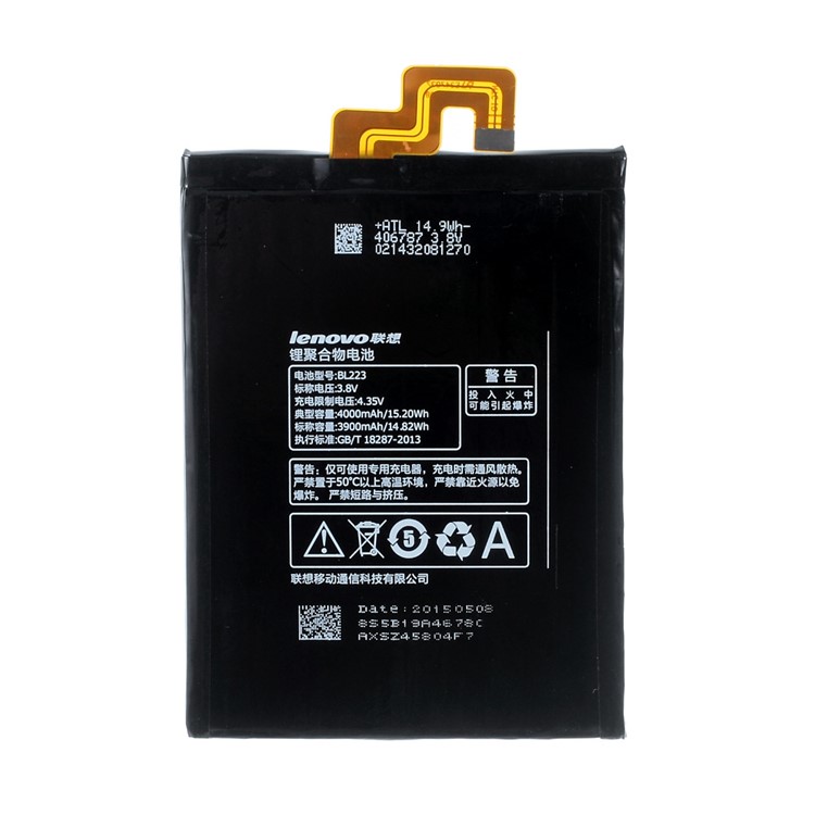 3900mAh OEM Li-polymer Battery Replacement for Lenovo Vibe Z2 Pro K920-1