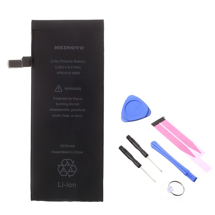MEINOVO for iPhone 6 4.7 Li-polymer Battery 1810mAh + Tools + Battery Sticker Replacement Parts-1