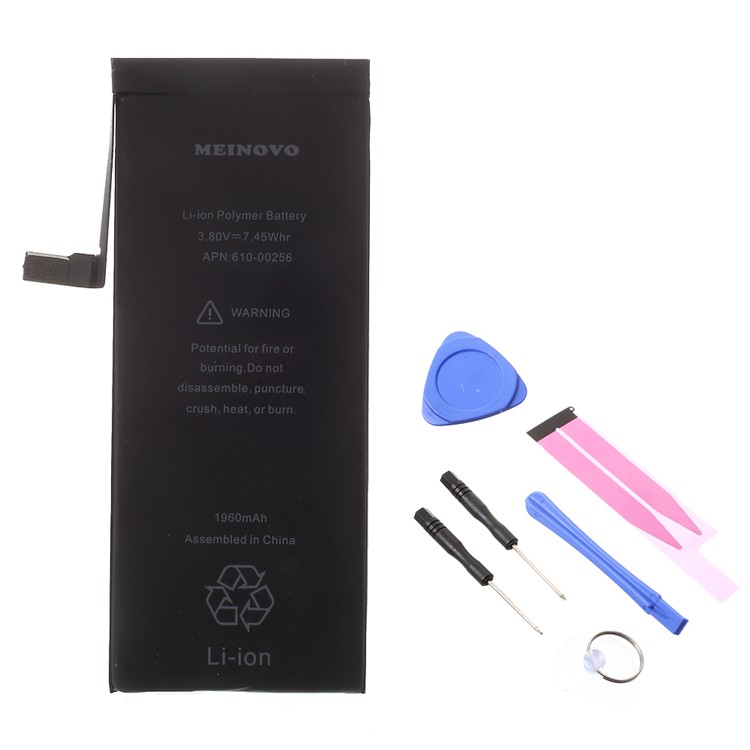 MEINOVO for iPhone 7 4.7 1960mAh Replace Battery + Tools + Battery Sticker Replacement Parts-1