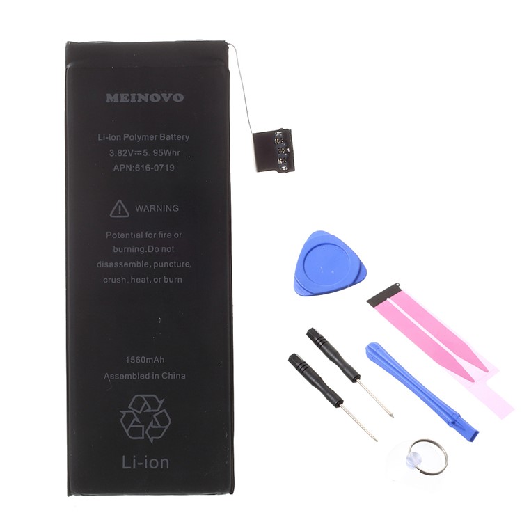 MEINOVO for iPhone 5s Battery Replacement 1560mAh + Opening Tools + Battery Sticker Part-1