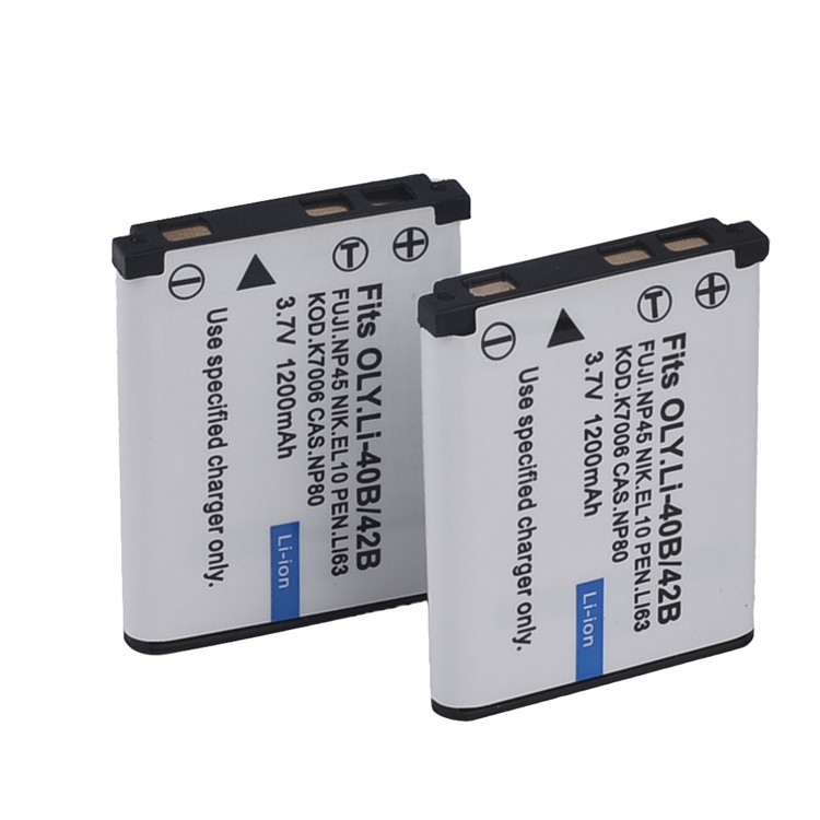 1200mAh Li-40B/42B Li-ion Battery for Olympus Stylus 1040 1050w 1060 1070 1200 7000 Etc.-3
