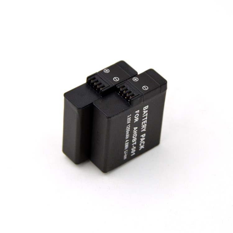 For GoPro Hero 5 AHDBT-501 Li-ion Battery Replacement 1250mAh 3.85V-6