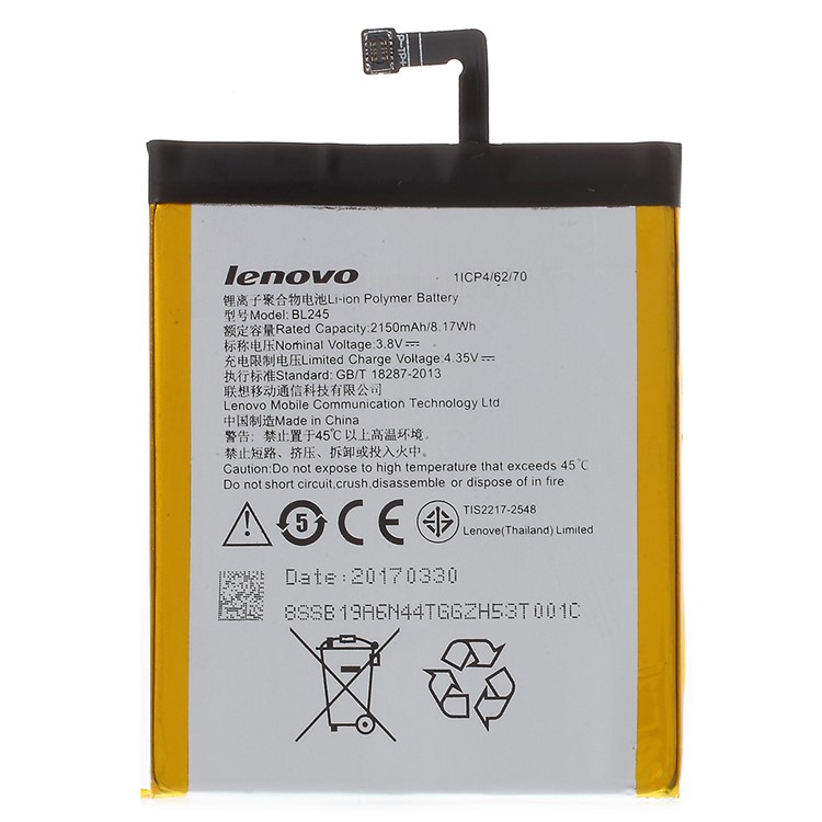 OEM 2150mAh Li-ion Polymer BL245 Battery Replacement for Lenovo S60 S60T S60W-1