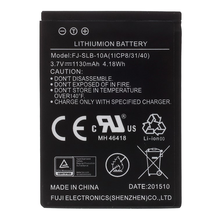 OEM HP FJ-SLB-10A 3.7V 1130mAh Rechargeable Li-ion Battery for HP lc200w-1