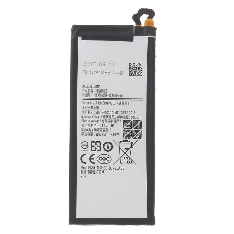 For Samsung Galaxy J7 (2017) EU Version Li-ion Battery 3600mAh 3.85V EB-BJ730ABE-1