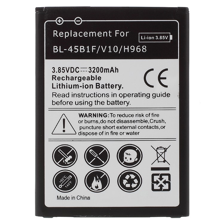 3200mAh BL-45B1F Li-ion Battery Replacement for LG V10-1