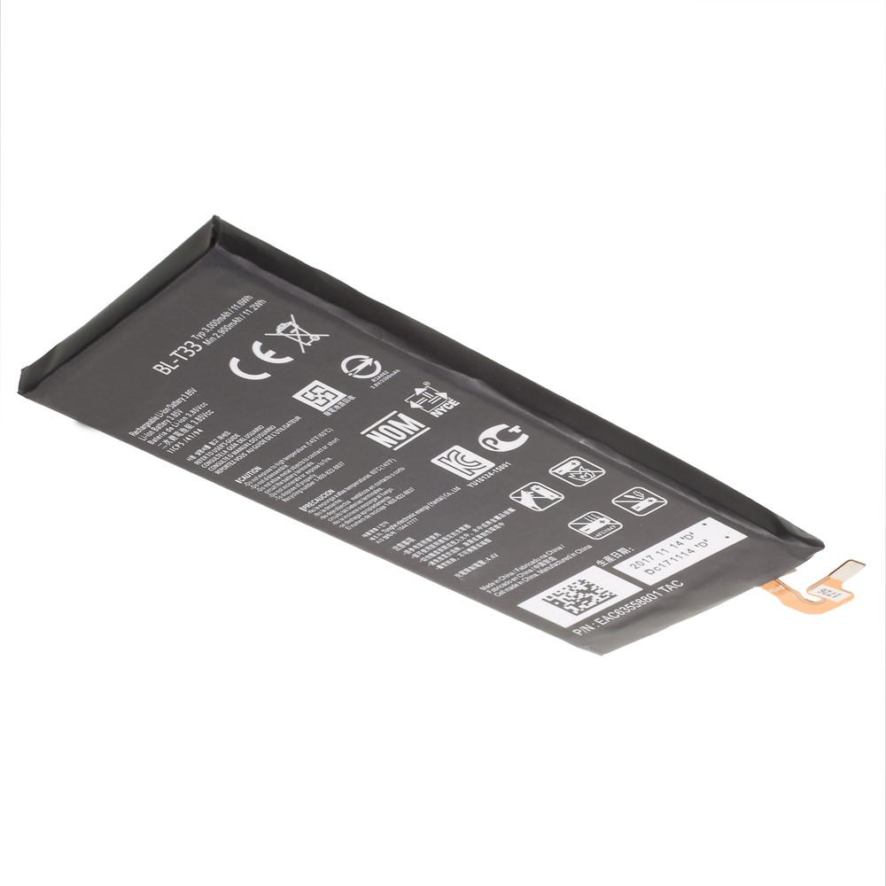 OEM BL-T33 3000mAh Lithium-polymer Battery for LG Q6 M700A M700AN M700DSK M700N-3